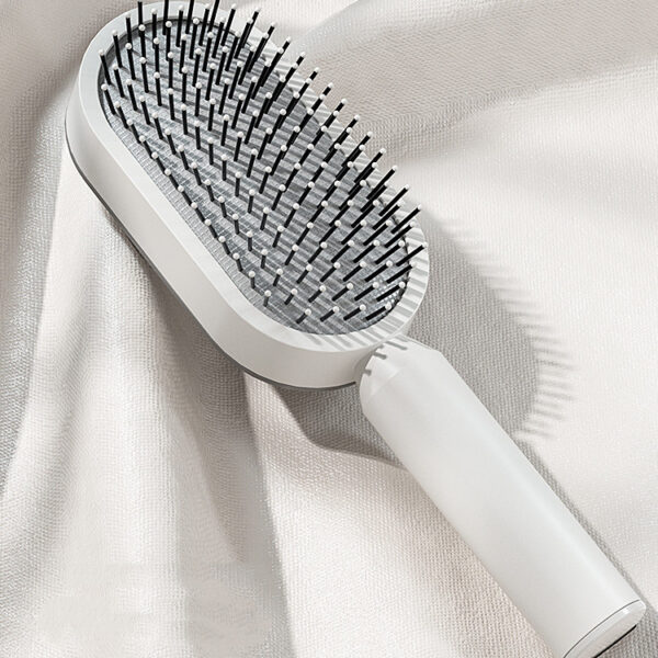 Self Cleaning Hair Brush For Women One-key Cleaning Hair Loss Airbag Massage Scalp Comb Anti-Static Hairbrush - Image 2