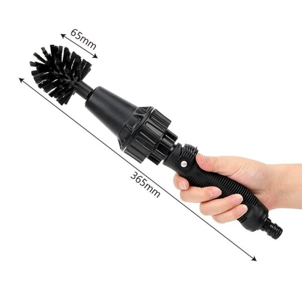 Water-driven Rotary Cleaning Brush Wash Hand-held Water Spray Brush - Image 3