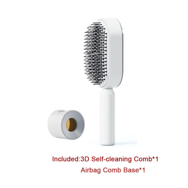 Self Cleaning Hair Brush For Women One-key Cleaning Hair Loss Airbag Massage Scalp Comb Anti-Static Hairbrush - Image 6